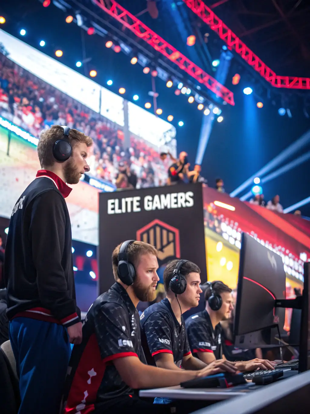 GONEXTFAST team competing in a national esports tournament, highlighting the organization's support for organized participation.